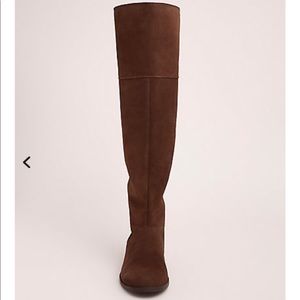 Wide Calf OTK Boot .Over the knee Brown